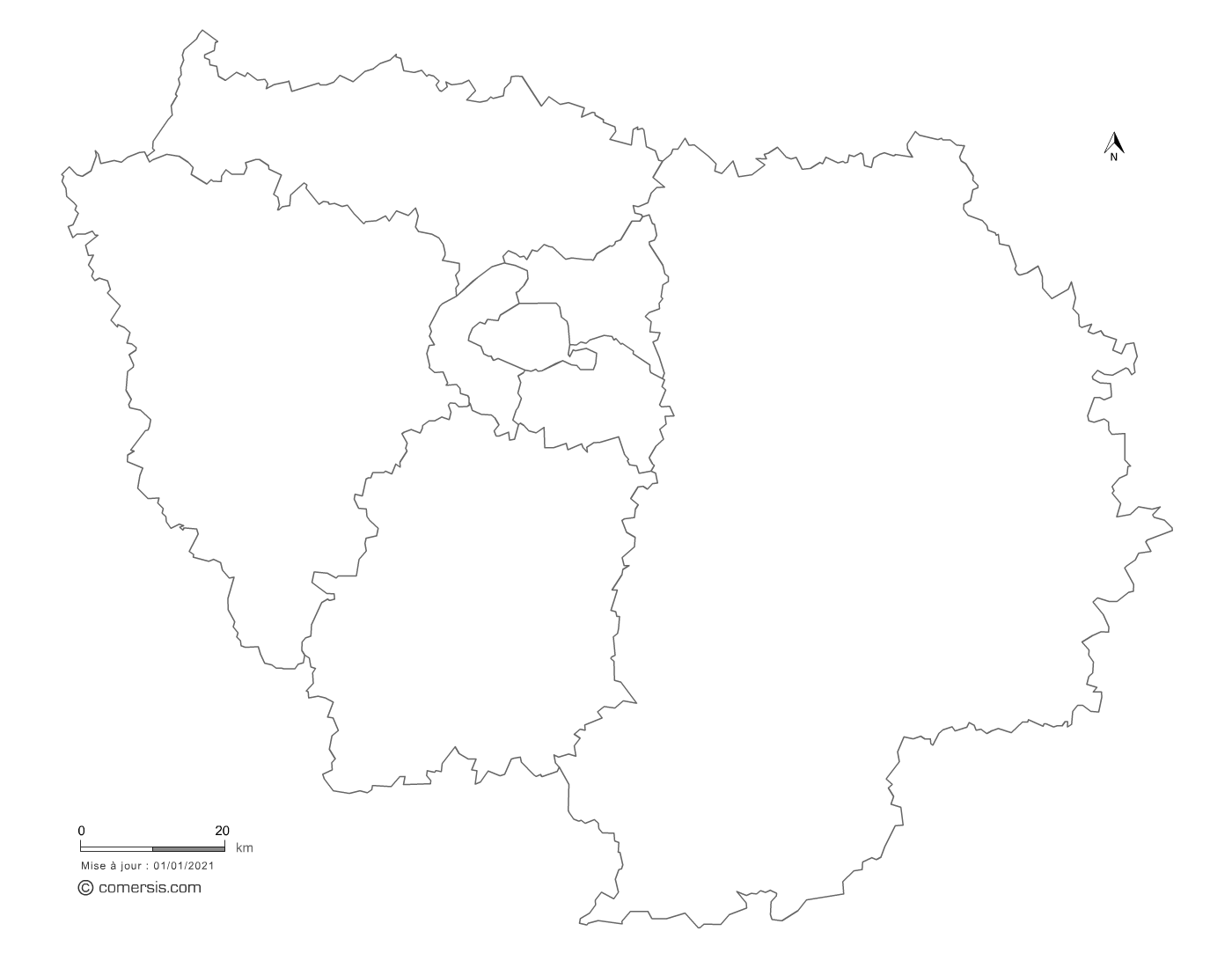 carte gratuite d'Île-de-France