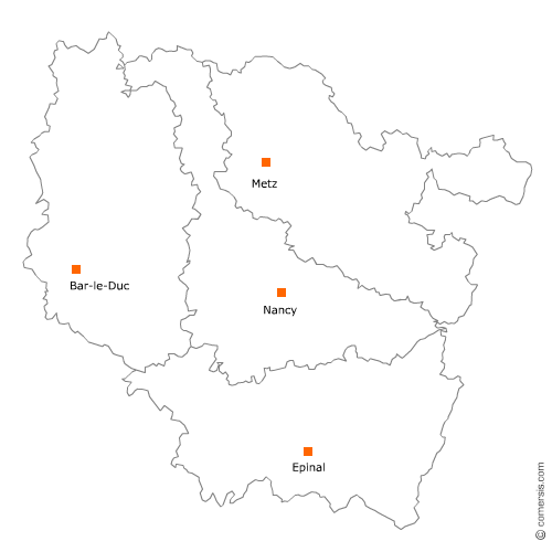 carte gratuite de Lorraine