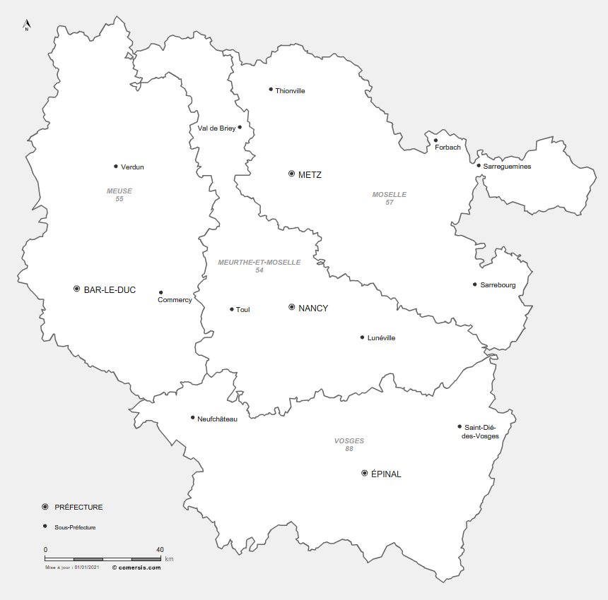 prefectures de Lorraine