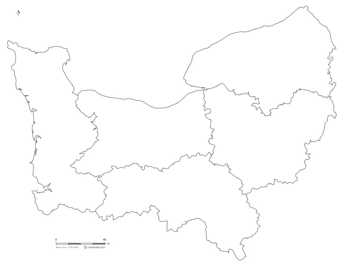 carte gratuite de Normandie