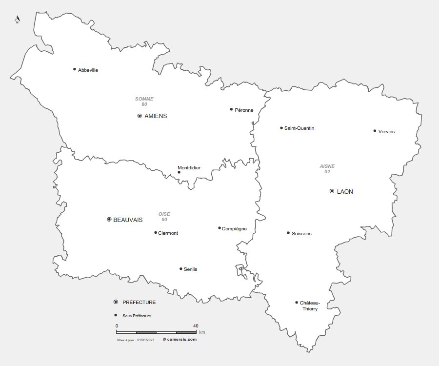 prefectures de Picardie