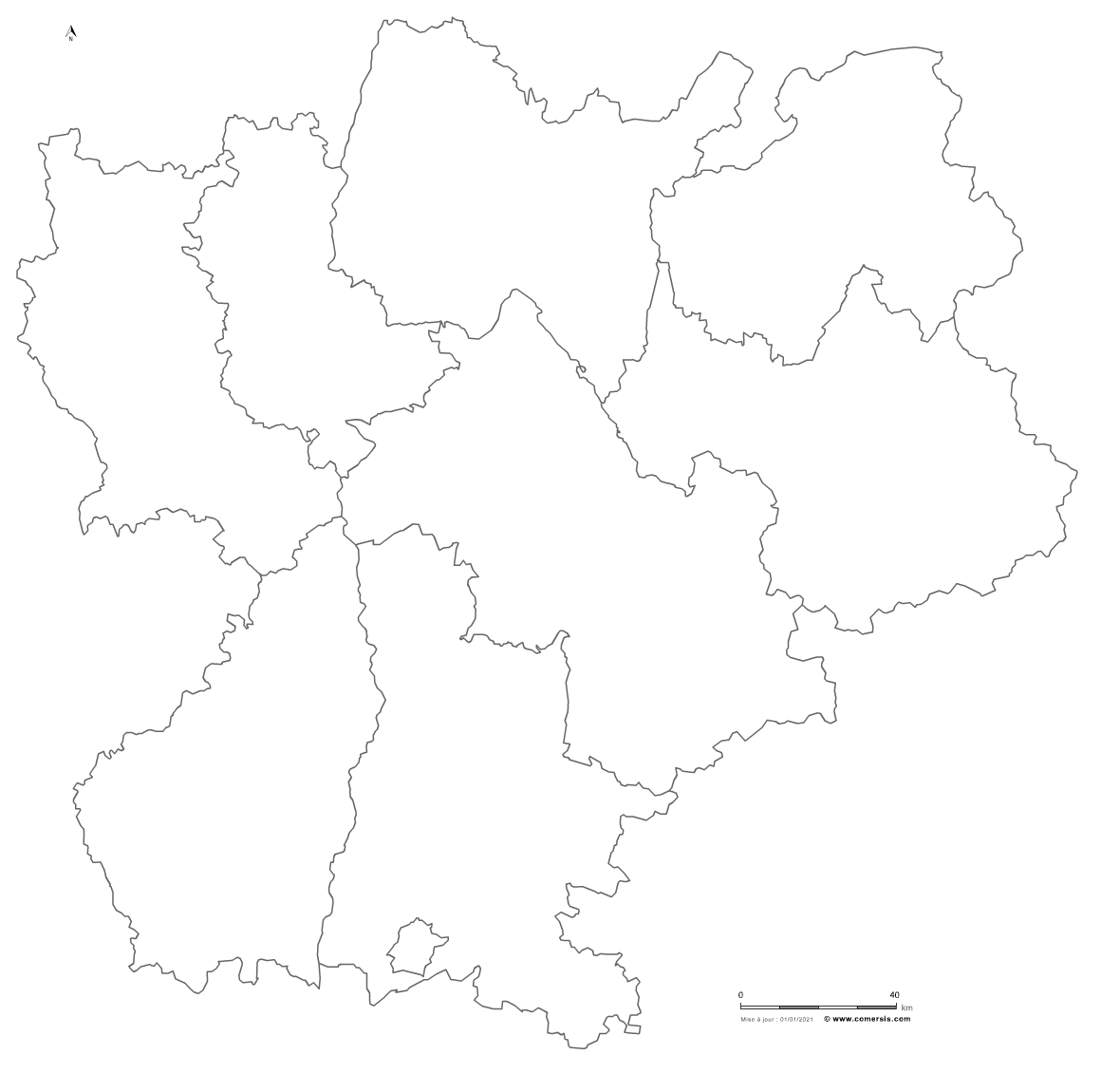 carte gratuite du Rhône-Alpes