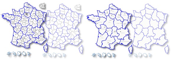 Carte Departements De France Pour Word Et Excel Modifiable